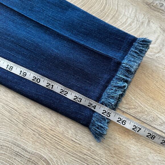 Akris Punto Minata Fringe Ankle Crop Denim Pants 16 - Picture 10 of 10